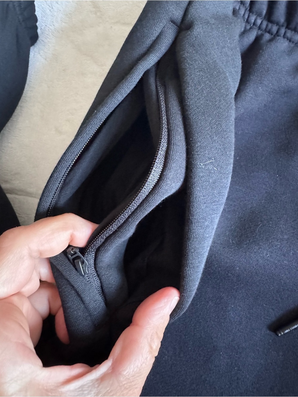 Nike Black Jogger Pants with White Side Graphic - Picture 6 of 11